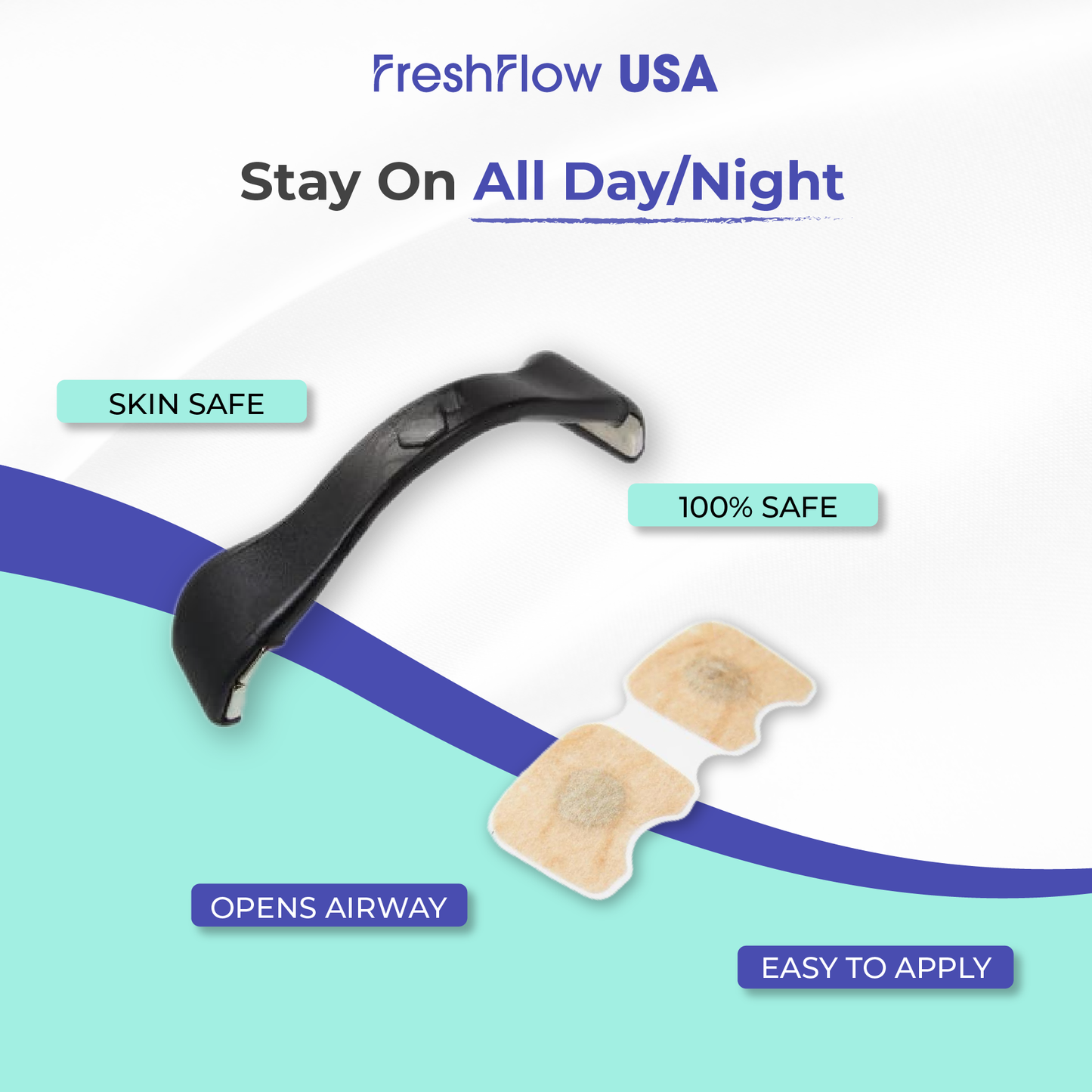 FreshFlow USA - Magnetic Nasal Strips | Flash Sale