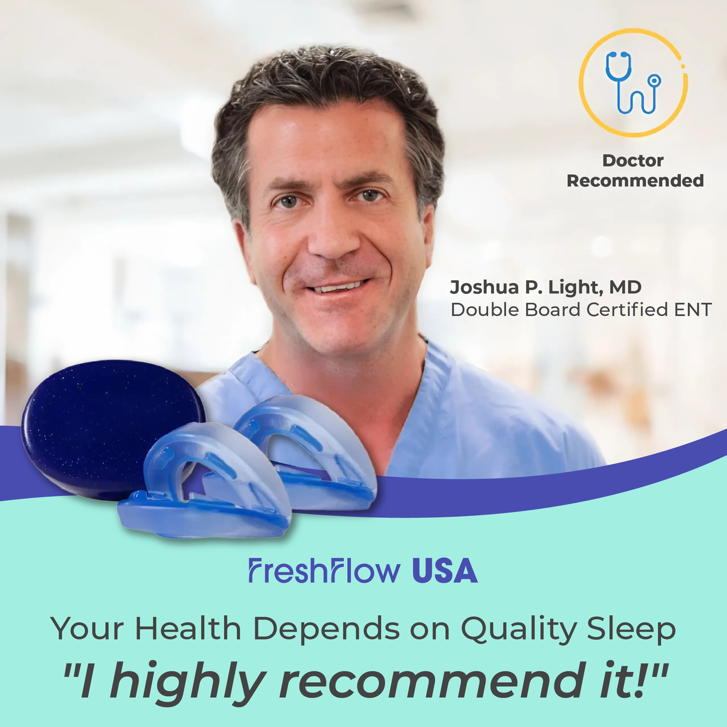 FreshFlow™ USA Anti-Snoring Mouthpiece | Flash Sale